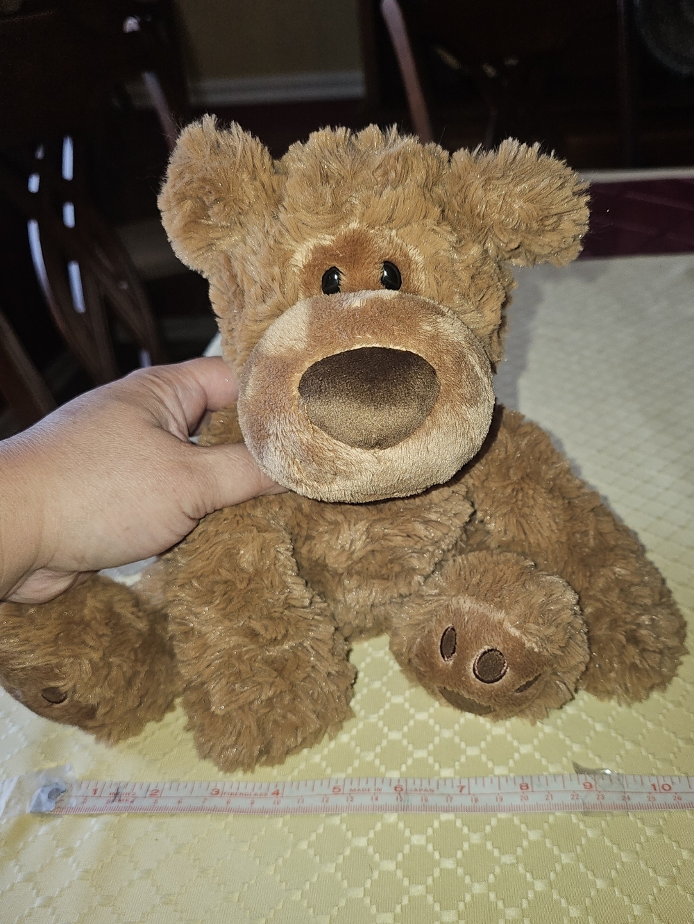 Gund Plush Brown Teddy Bear – Soft Cuddly Stuffed Animal